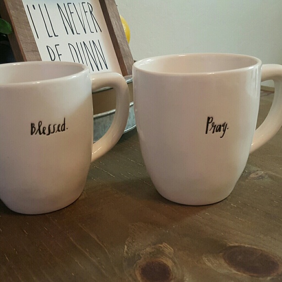 Rae Dunn Cursive Line Mug set - Picture 1 of 1